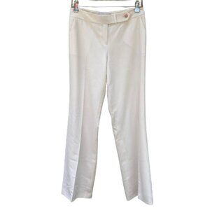 Calvin Klein Women's Trousers Classic Cream Luxe Lined Professional Career, sz 2
